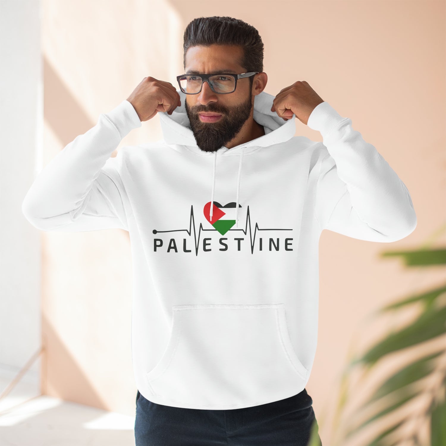 Palestine Pulse Unisex Premium Pullover Hoodie