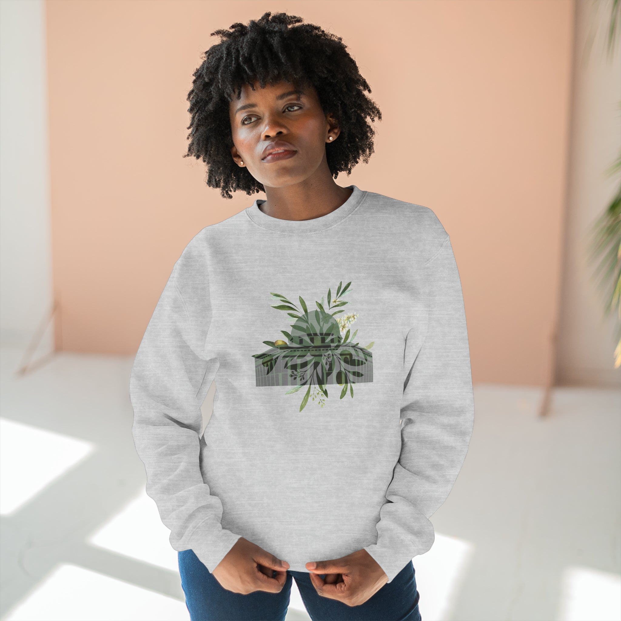 Jerusalem Olives Unisex Premium Crewneck Sweatshirt