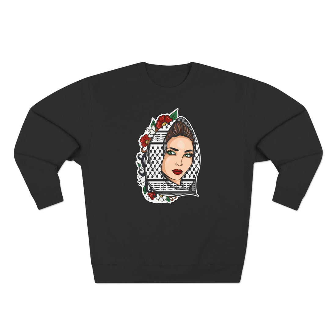 Palestinian Beauty Unisex Premium Crewneck Sweatshirt